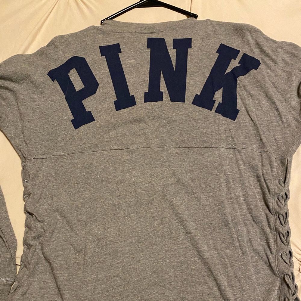 SOLD PINK  side tie  tee